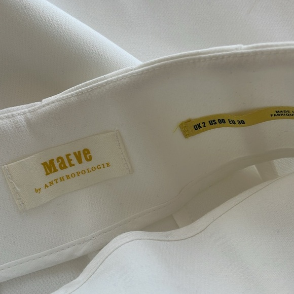 Anthropologie Maeve Clean Crop Wide-Leg Pants NWT Sz 00 - Picture 10 of 11